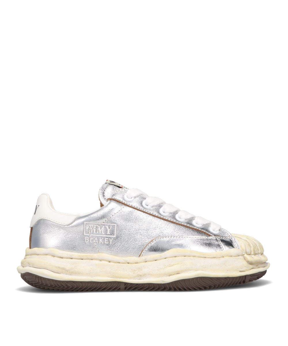 BLAKEY/ORIGINAL SOLE WRINKLED LEATHER LOW-TOP SNEAKER